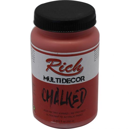 Rich Multi Decor Chalked Akrilik 100 cc - 4528 Retro Kırmızı | Trendy Dizayn